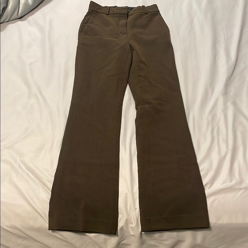 Aritzia Brown Flared Trousers